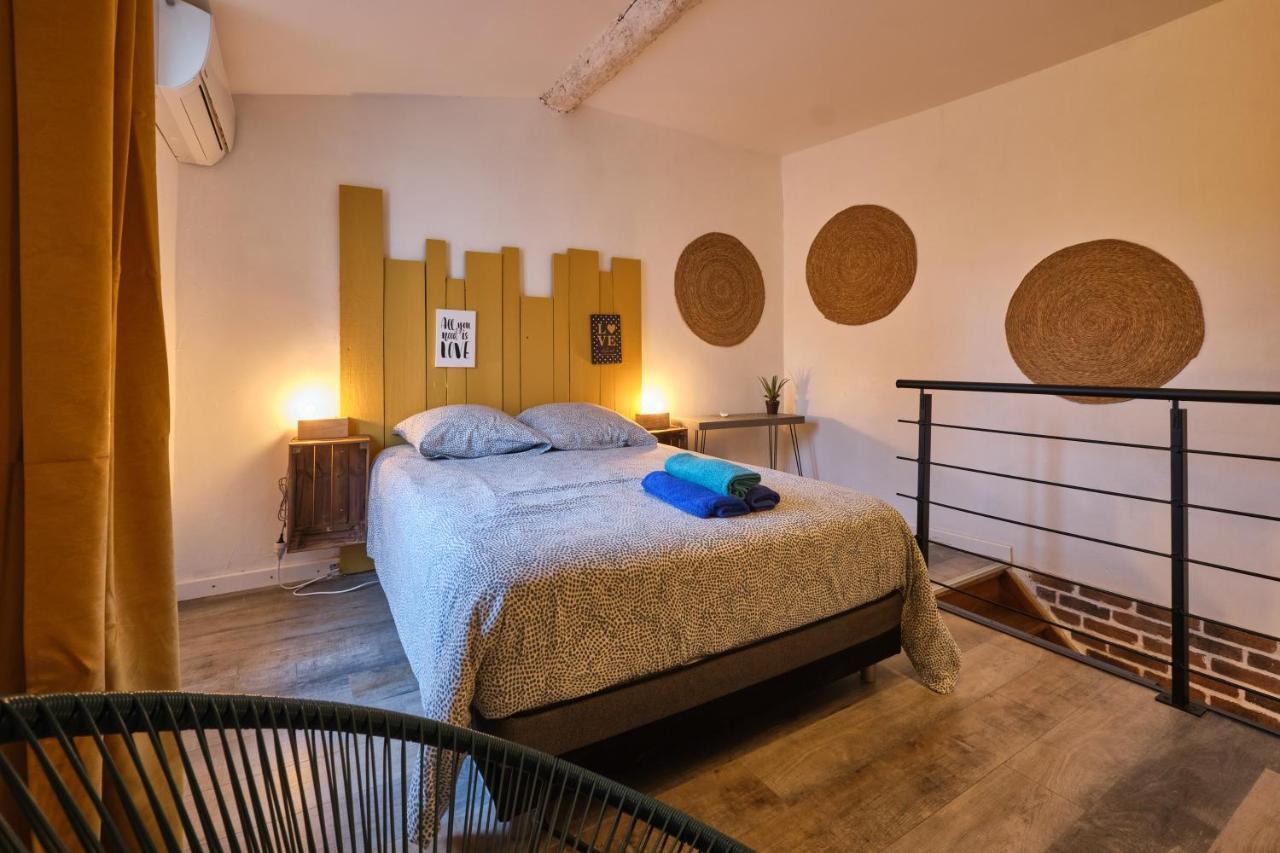 Melina - jacuzzi - maison avec cour climatisée proche cité médiéval Carcasona Exterior foto