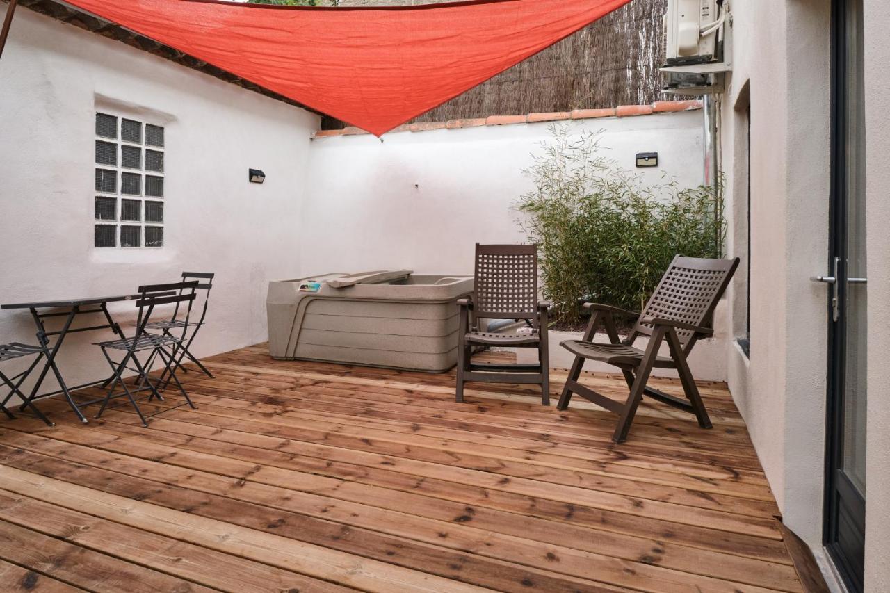 Melina - jacuzzi - maison avec cour climatisée proche cité médiéval Carcasona Exterior foto